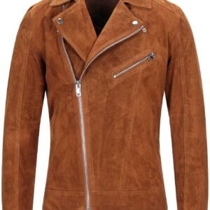 Blouson de motard camel - Emiliano