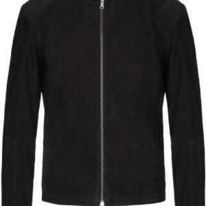 Blouson en daim noir- Mario