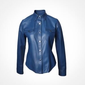 Chemise en daim bleu - Genevra