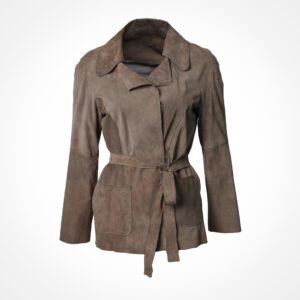 Veste en daim ceinturée - Imelda