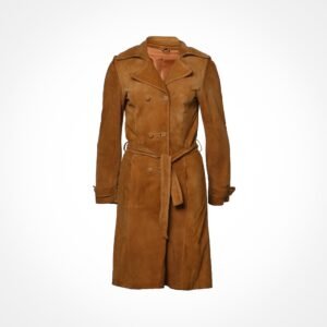 Trench coat en daim camel - Isabetta