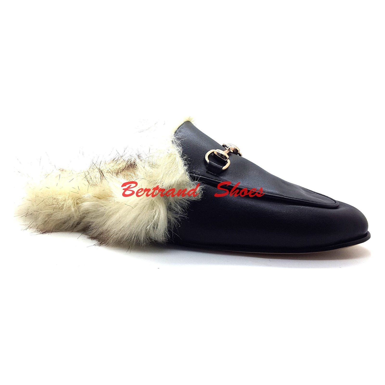 Mule chaussons fourrure en cuir - Gc Fo