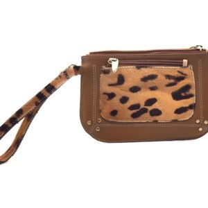 Pochette zippée en cuir - Agata