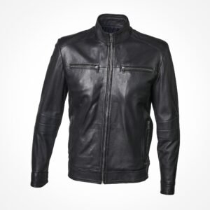 Blouson en cuir noir - Santino