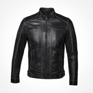 Blouson en cuir noir - Aldo