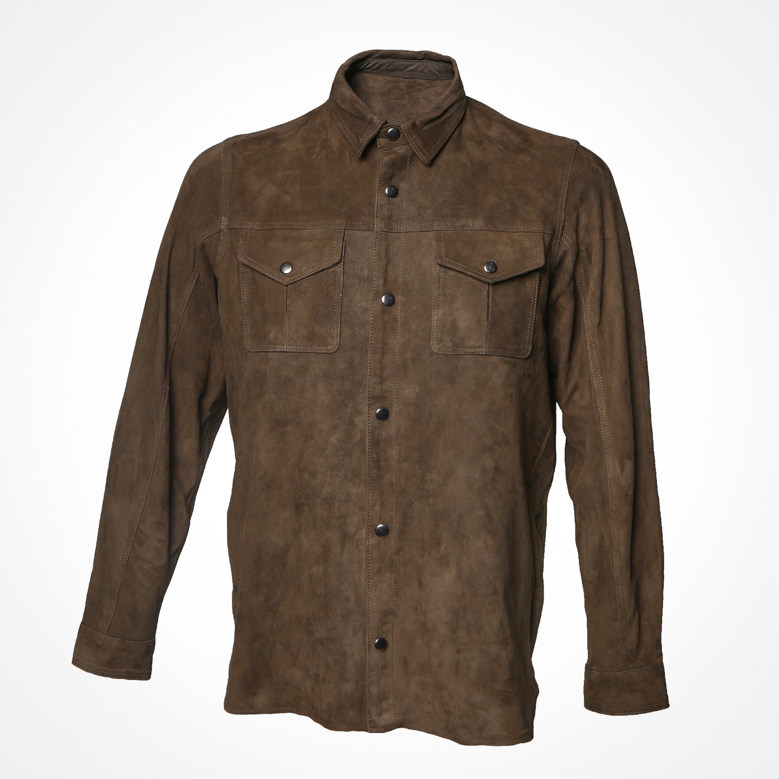 Chemise en daim marron - Bosco
