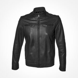Blouson en cuir noir - Luciano