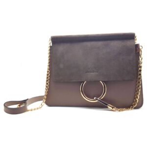 Mini sac a bandouliere chaine taupe- Alessia