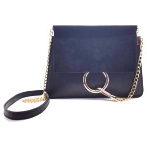 Mini sac a bandouliere chaine bleu- Alessia