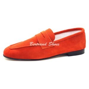 Mocassins en daim orange - Delta f