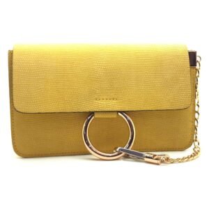 Petit sac porte epaule jaune - Amalia