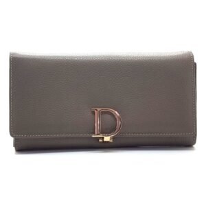 Portefeuille veau grain taupe - Milana