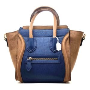 Sac à main Luggage bleu camel - Francesca