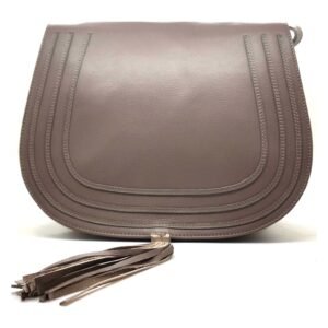 Sac a main port bandouli re taupe - Bianca