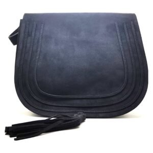 Sac a main port bandouli re gris fonc - Bianca