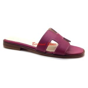 Sandales en cuir rose - 016