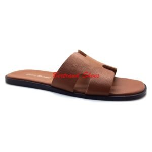 Sandales en cuir camel - 020