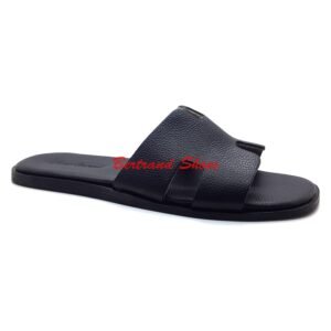 Sandales en cuir noir - 020