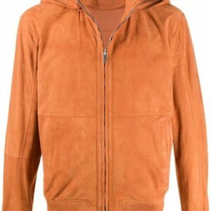 Blouson zippé capuche orange - Mateo